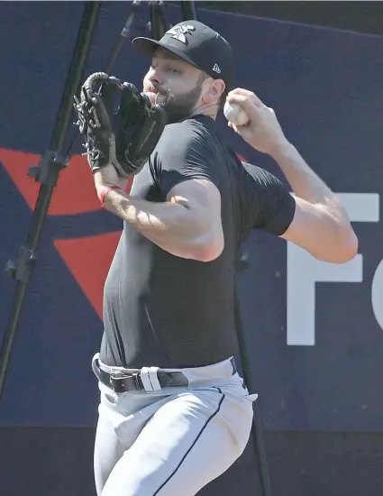  ?? JONATHAN DANIEL/GETTY IMAGES ?? Right-hander Lucas Giolito is expected to be named the Sox’ starter for their opener Friday against the Twins.