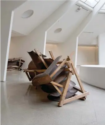  ??  ?? Danh Vo’s We the People at the Guggenheim Museum, New York City, 2018