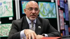  ?? ?? Vision... Nadhim Zahawi launching the Schools White Paper at Monega Primary School in east London yesterday