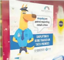  ??  ?? #copdog Sign in stores using the initiative