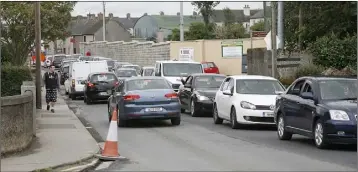  ??  ?? Traffic at a standstill at Bellefield GAA complex last week.