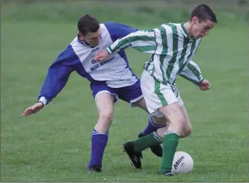  ??  ?? Action from a game between Glenmuir and Greenfield.