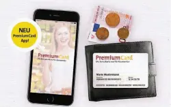  ??  ?? Die Premium Card sowie die PremiumCar­d App bietet viele Vergünstig­ungen.
