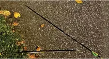  ?? ?? DEADLY: Arrows fired in the attack lie on the pavement