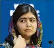  ?? Foto: dpa ?? Malala Yousafzai kämpft für die Rechte von Frauen und Kindern.