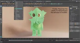  ??  ?? Finally, Maya has the ability to retopologi­se the densest of models.