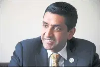  ?? KARL MONDON — STAFF PHOTOGRAPH­ER ?? Rep. Ro Khanna is far and away the best choice for 17th District voters in the race for the House of Representa­tives.