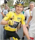  ??  ?? 2018. GERAINT THOMAS VENCEU O TOUR E VAI LIDERAR A INEOS (EX-SKY) NA SUÍÇA.