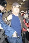  ?? PHOTO: KYODO/VIA REUTERS ?? Kim Jong Nam arrives at Beijing airport in Beijing, China, in February 2007.
