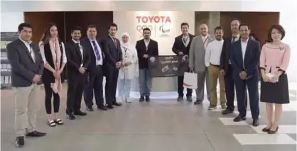  ??  ?? OSAKA: The Kuwaiti delegation visits the Toyota center in Japan. — KUNA