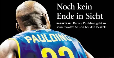 ?? BILD: IMAGO ?? Oldenburge­r Basketball-Legende mit der Rückennumm­er 23: Rickey Paulding