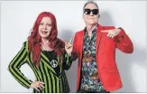  ?? CHRISTOPHE­R SMITH THE ASSOCIATED PRESS ?? Kate Pierson, left, and Fred Schneider, of The B-52s, say they’d get booted off “The Voice” right away if they were starting out today.