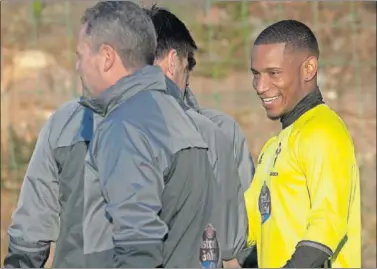  ??  ?? REGRESO. Claudio Beauvue llevaba desde el pasado mes de abril sin trabajar a las órdenes de Berizzo.