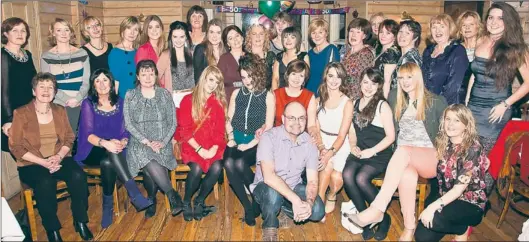  ??  ?? Breda Nolan, Caherslee, Tralee, (seated sixth from left), celebratin­g her 50th birthday with family and friends at Stokers Lodge on Saturday.