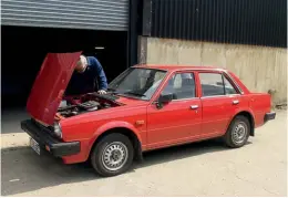  ?? ?? ABOVE: Simon also took the time to pull his Acclaim out of storage and give it a check over. The plan is to put this back on the road in place of the Panda in the spring.