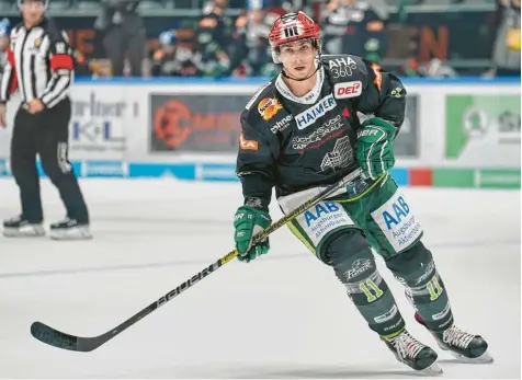  ?? Foto: Siegfried Kerpf ?? Nicht nur als Torjäger gut zu gebrauchen: Adam Payerl ist auch für seine Stärken am Bullypunkt bekannt. Die Panther gaben nun bekannt, dass der Kanadier seine dritte Saison im Curt-frenzel-stadion spielen wird.