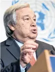  ?? /EFE ?? Guterres pidió ayuda a otros países.