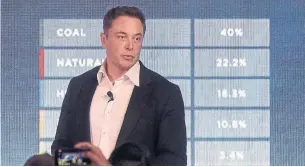  ?? CARLA GOTTGENS/BLOOMBERG ?? Elon Musk, co-founder and CEO of Tesla Inc., is asking for a $2.6-billion (U.S.) pay package.