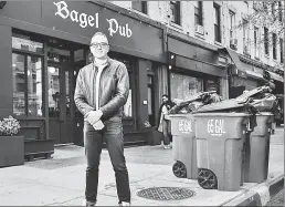  ?? ?? WASTELAND?: Ted Rao (above) says Bagel Pub is thwarting his bid to salvage and give away old bagels which the store says left a mess out front.