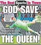  ??  ?? The Pickford papers: England’s goalkeeper made sporting headlines in both the New York Post (left) and Brazil’s Metro