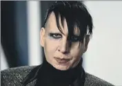  ?? Evan Agostini Invision/AP ?? MARILYN Manson was the subject of a 19-month sexual abuse inquiry by the Sheriff ’s Department.
