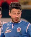  ??  ?? Gianluca Sansone, 31 anni, attaccante del Novara