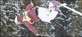  ?? AP photo ?? Mikael Kingsbury competes in the men’s World Cup freestyle moguls at Deer Valley in Park City, Utah.