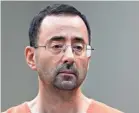  ??  ?? Dr. Larry Nassar was sentenced to 60 years in prison. PAUL SANCYA/AP