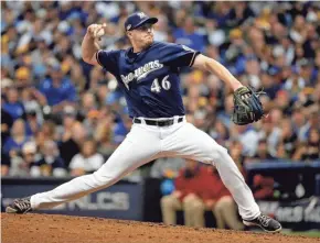 ?? USA TODAY SPORTS ?? Reliever Corey Knebel, who is returning from Tommy John surgery, threw an inning during the Brewers' intrasquad scrimmage Friday.