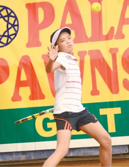  ?? SUNSTAR FOTO / ALLAN DEFENSOR ?? LAPULAPU’S GIRL. Tiffany Claire Nocos will be fighting for the title of the Girls 12-Under division against Negros Occidental’s Alexa Milliam.