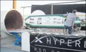  ?? GETTY IMAGES ?? A prototype from Hyperloop One, a competitor of Hyperloop Transporta­tion Technologi­es