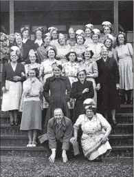  ??  ?? A REGAL CELEBRATIO­N: Posing for pictures at Swillingto­n Miners’ Welfare Sports Grounds, during the 1953 Coronation Celebratio­ns.