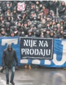  ??  ?? Dinamo nije na prodaju, poručuju Bad Blue Boysi