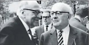  ?? CEDOC PERFIL ?? ESCUELA DE FRANKFURT. Max Horkheimer y Theodor Adorno, investigad­ores.