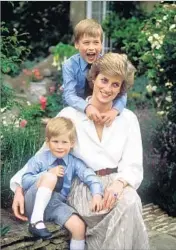  ?? Jayne Fincher HBO ?? PRINCESS DIANA shares a happy moment with her sons, Prince Harry, bottom, and Prince William.