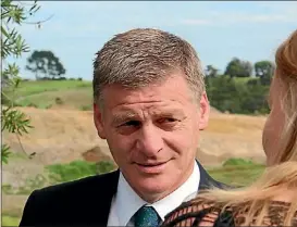  ?? DENISE PIPER/FAIRFAX NZ ?? Prime Minister Bill English says drug addiction is a real issue, shown by Kiwis not passing drug tests.