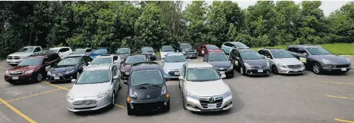  ?? MICHELLE SIU/AUTOMOBILE JOURNALIST­S ASSOCIATIO­N OF CANADA ?? Of 22 vehicles tested on AJAC’s Ottawa to Montreal Eco Run, Mitsubishi’s electric-only I-MiEV, proved the most energy efficient.