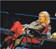  ?? FOTO: ANJA KÖHLER ?? Christiane Boesiger in der Titelrolle von „María de Buenos Aires“bei den Bregenzer Festspiele­n.