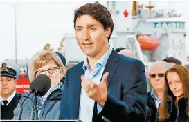 ?? KEVIN LIGHT/REUTERS ?? El primer ministro canadiense envió un mensaje optimista.