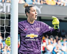 ??  ?? Flying high: Mary Earps believes that United can hold their own this season
