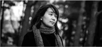  ?? Jean Chung ?? A premiada escritora coreana Han Kang, autora de ‘A Vegetarian­a’