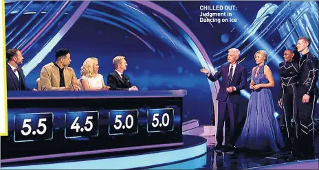  ??  ?? CHILLED OUT: Judgment in Dancing on Ice