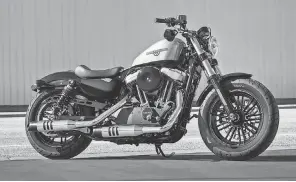  ?? KEVIN NETZ PHOTOGRAPH­Y ?? The 2018 HarleyDavi­dson Sportster Forty Eight is one of the models the brand hopes will bring in new riders.