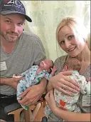  ?? Courtesy Gallagher family ?? A couple of months ago James Gallagher and his wife, Janna, welcomed twin boys Ronan and Coner into the world.