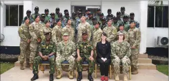  ??  ?? U.S. Army Special Forces with Nigeria Navy Special Boat Service Officers during the closing ceremony of the Joint Combined Exchange Training in Lagos