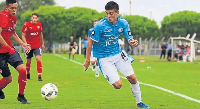  ?? (GENTILEZA VALENTÍN BARBERO) ?? Valentín Barbero. El juvenil de Belgrano debutó con 16 años contra Huracán, el 29 de junio de este año por la Primera División.