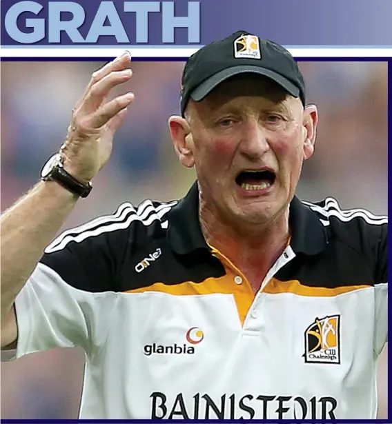  ??  ?? CAT CALL: Brian Cody (main) let himself and the GAA down by verbally attacking referee Barry Kelly (inset)