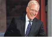  ?? JEFFREY R. STAAB, CBS ?? David Letterman hosts his final episode of CBS’
on May 20, 2015.