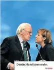  ?? FOTO: REUTERS ?? Herzog 2003 mit der CDU-Vorsitzend­en Angela Merkel.