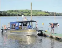  ??  ?? In July it was revealed the ferry service between Llansteffa­n and Ferryside would not run again this year.
